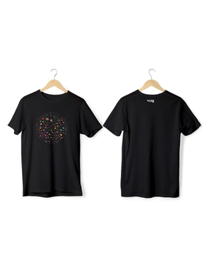 Greys&Blues Pichkari Pima Round Neck T-Shirt - Black
